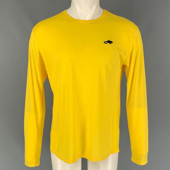 MARC JACOBS Stinky Rat Size L Yellow Cotton Long Sleeve T-shirt - Picture 1 of 1